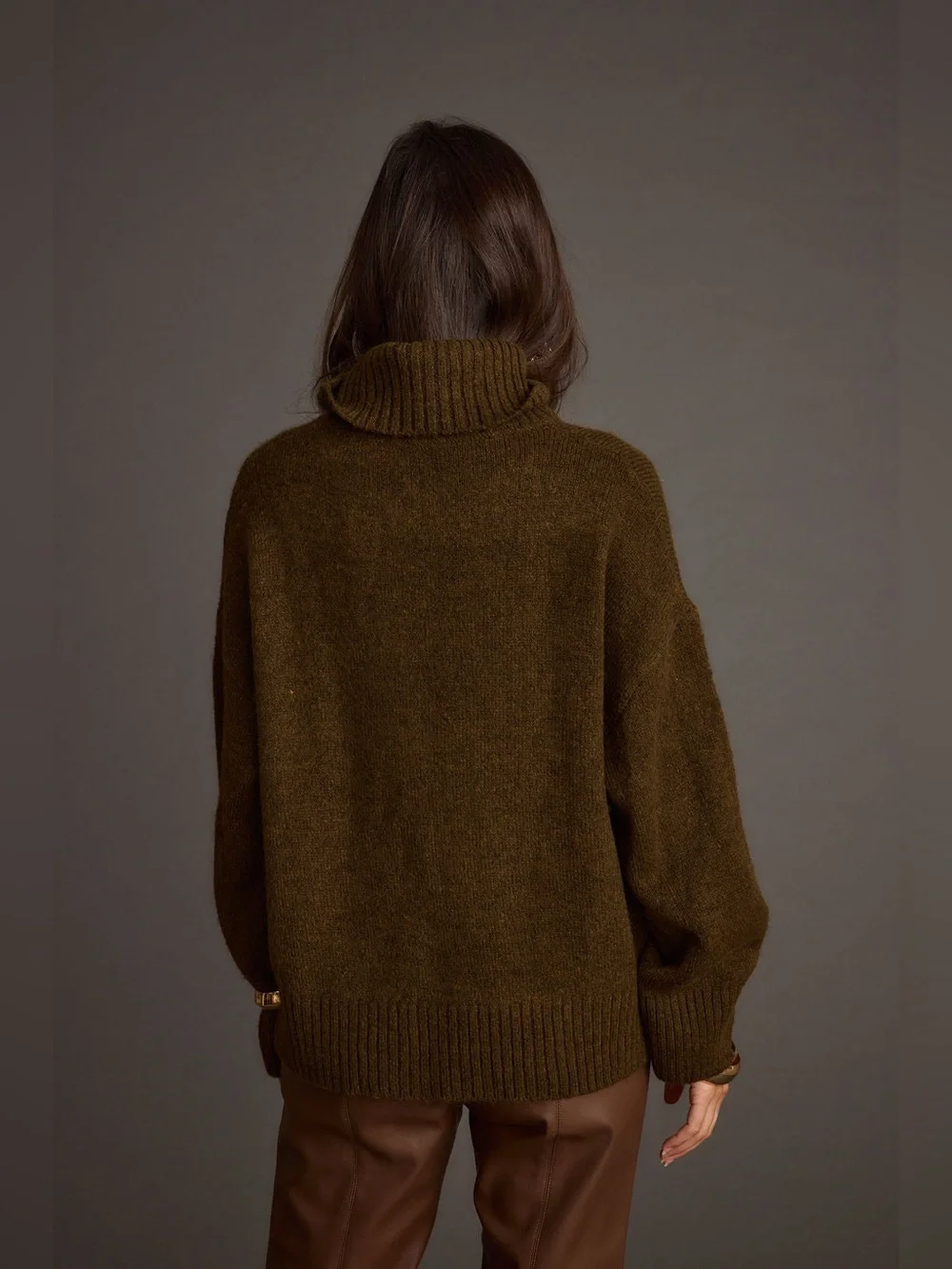 12th Tribe Cedar Oversized Sweater Turtleneck - Size XS